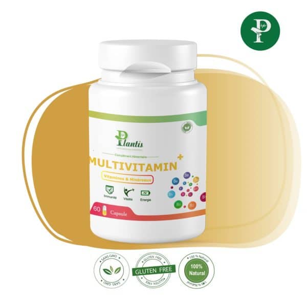 Multivitamine+,Complément alimentaire, Multivitamines, Minéraux, Santé globale, Bien-être,Phytoplantis